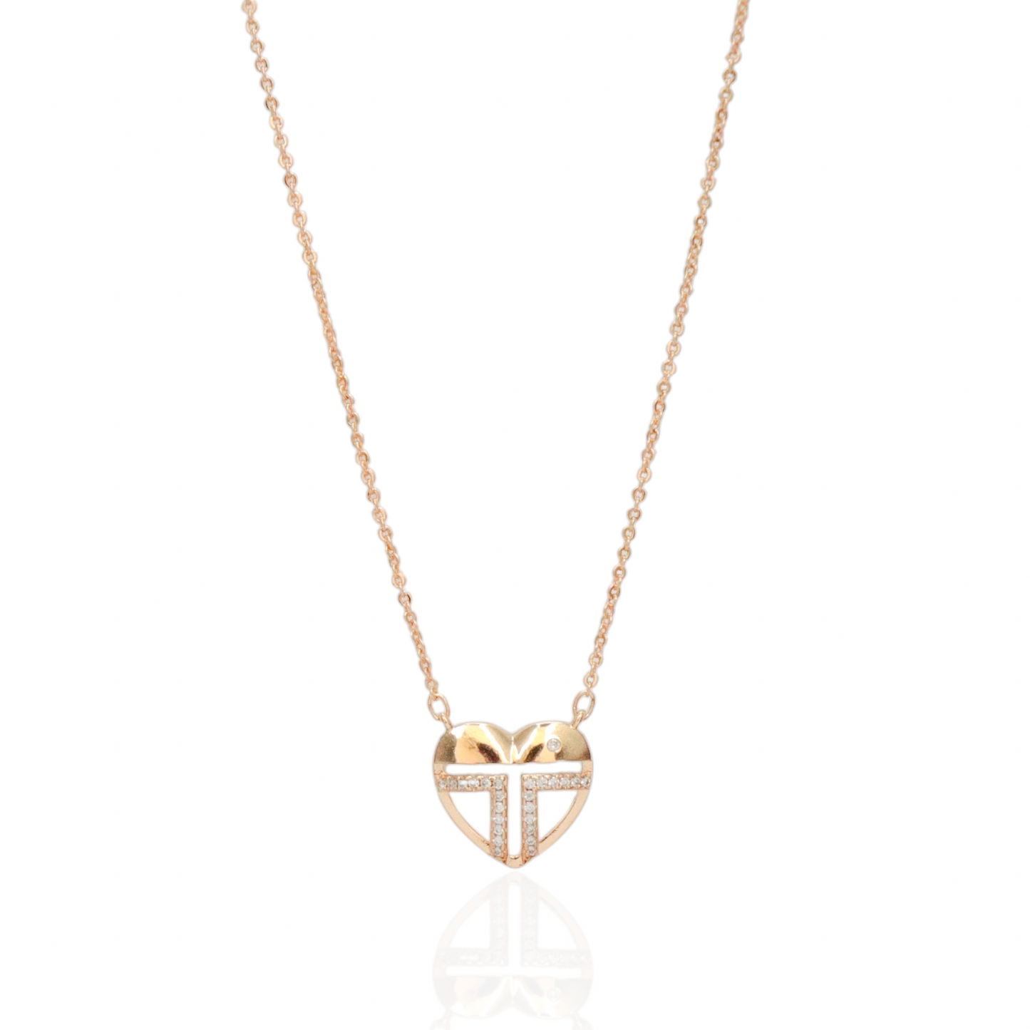 Lovable Heart Rose Gold necklaces