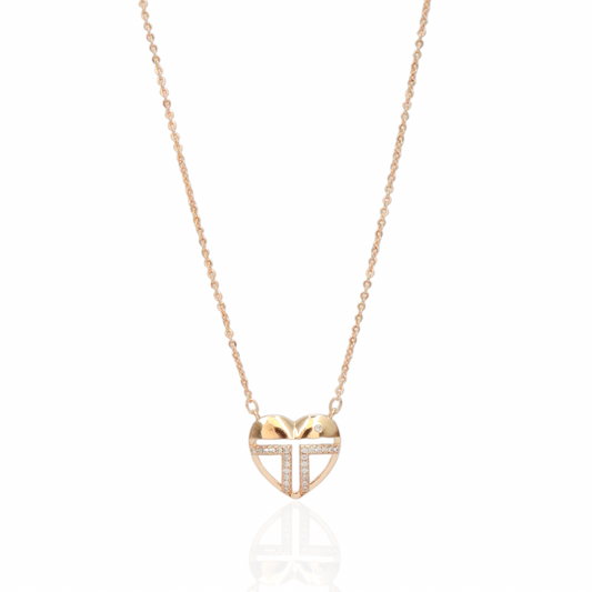 Lovable Heart Rose Gold necklaces