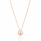 Rose Gold Halo Necklace