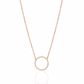 Radiant Rose Gold Circle of Elegance necklaces