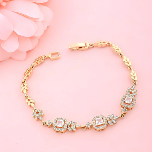 Rose Gold Sparkly Bracelet - Siyerajewels.com