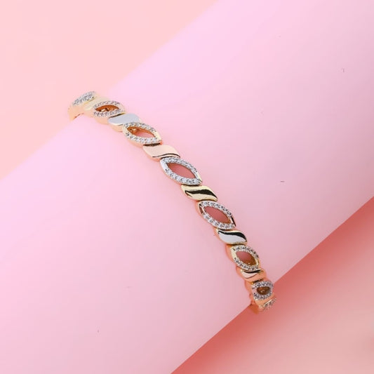 3 Colour Leaf Bracelet - Siyerajewels.com