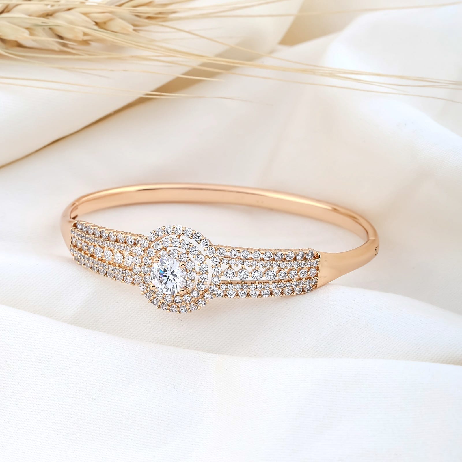 Rose Gold Sparkly Bracelet - Siyerajewels.com