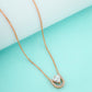 Rose Gold Filigree Heart necklaces - Siyerajewels.com