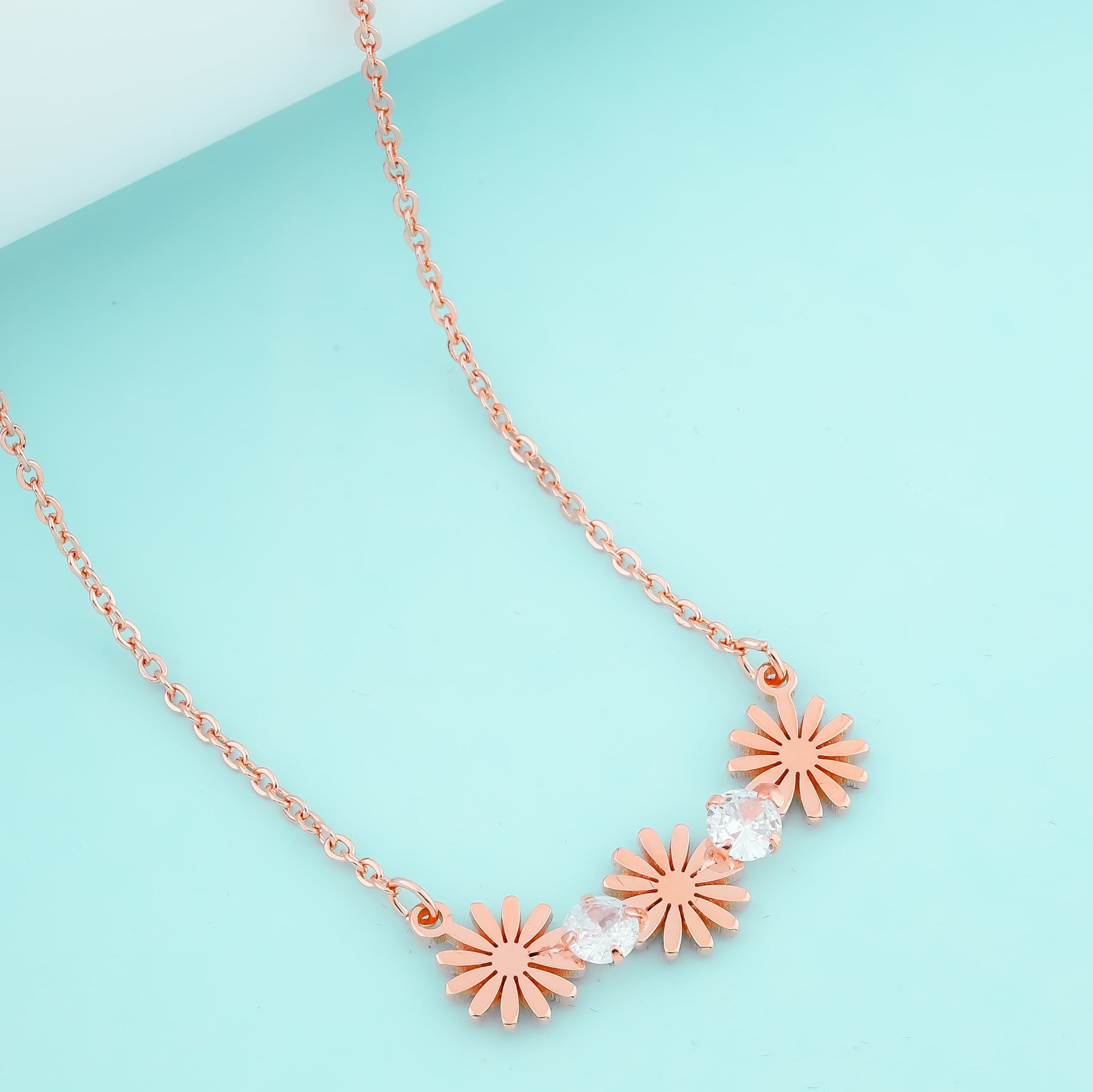 Vintage Three Flowers Necklace - Siyerajewels.com