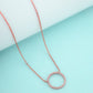 Radiant Rose Gold Circle of Elegance necklaces - Siyerajewels.com