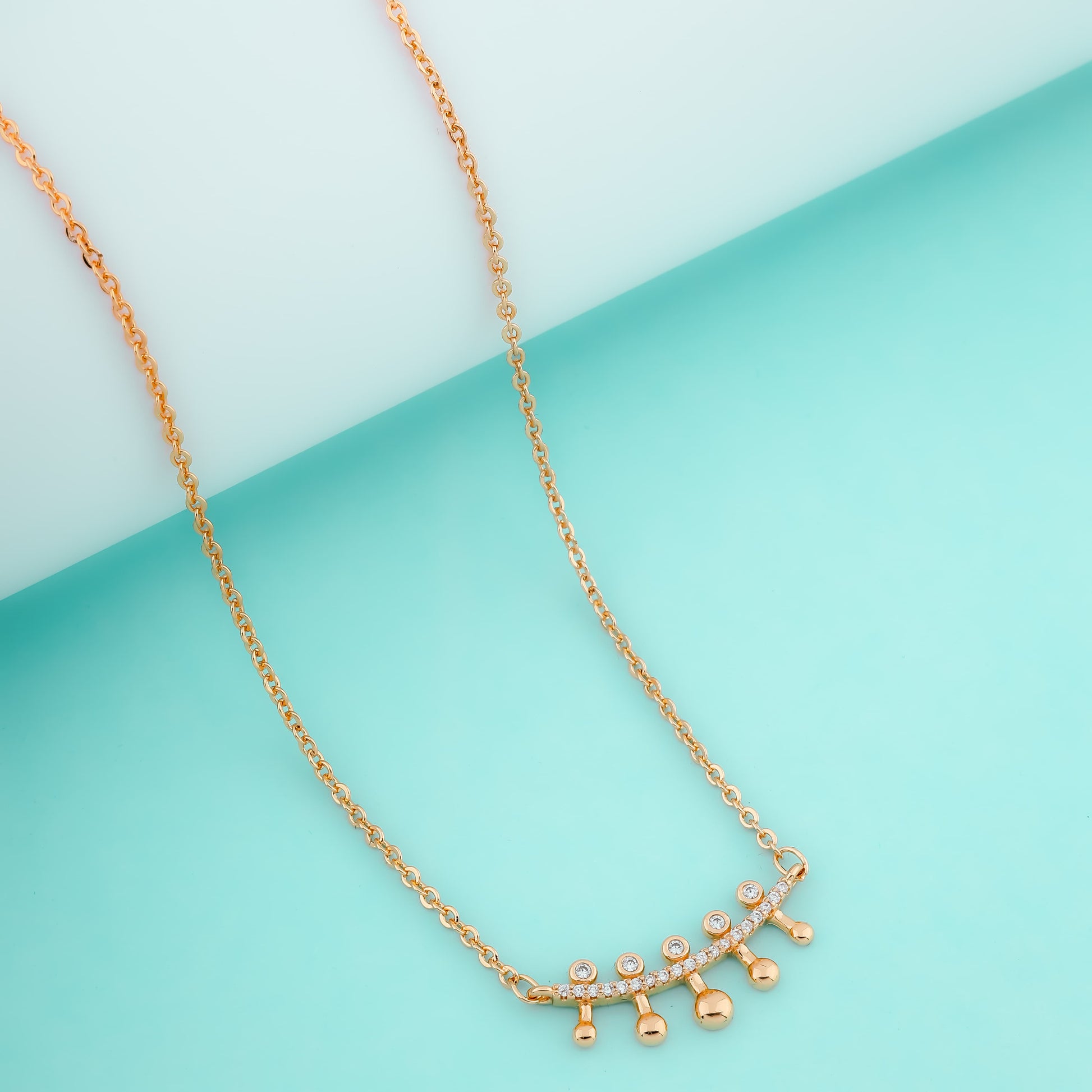 Melon Maze rose gold Necklace - Siyerajewels.com